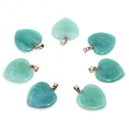 Pendentif Coeur en Amazonite