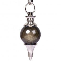 Pendule Séphoroton en Obsidienne Dorée