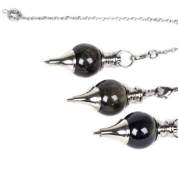 Pendule Séphoroton en Obsidienne Dorée