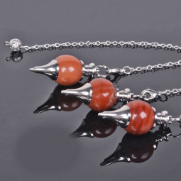 Pendule Séphoroton en Jaspe Rouge