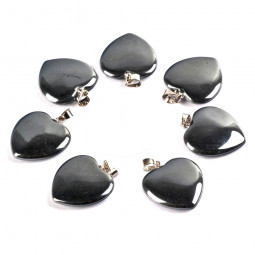 Pendentif Coeur en Hématite