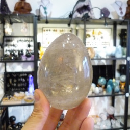 Oeuf en Quartz Fumé