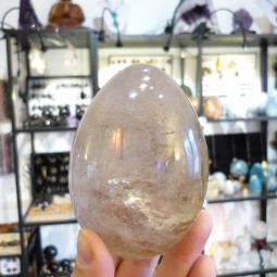 Oeuf en Quartz Fumé