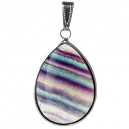 Pendentif Cabochon en Fluorite