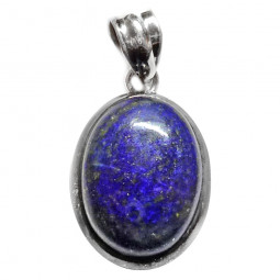Pendentif Cabochon en Lapis-Lazuli et Argent