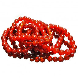 Bracelet Boules en Cornaline Vibrations Cristallines