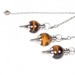 Pendule Séphoroton en Oeil de Tigre