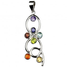 Pendentif Infini 7 Chakras