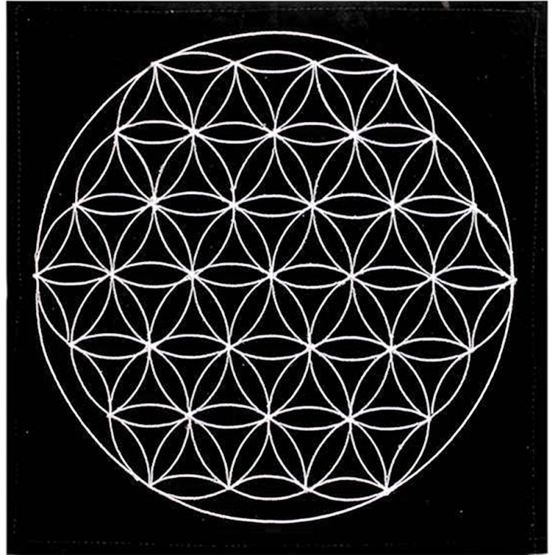 Tapis Fleur de Vie - 30 x 30 cm