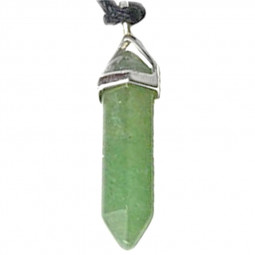 Pendentif Pointe en Aventurine Verte