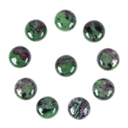 Bague Argent & Rubis sur Zoïsite