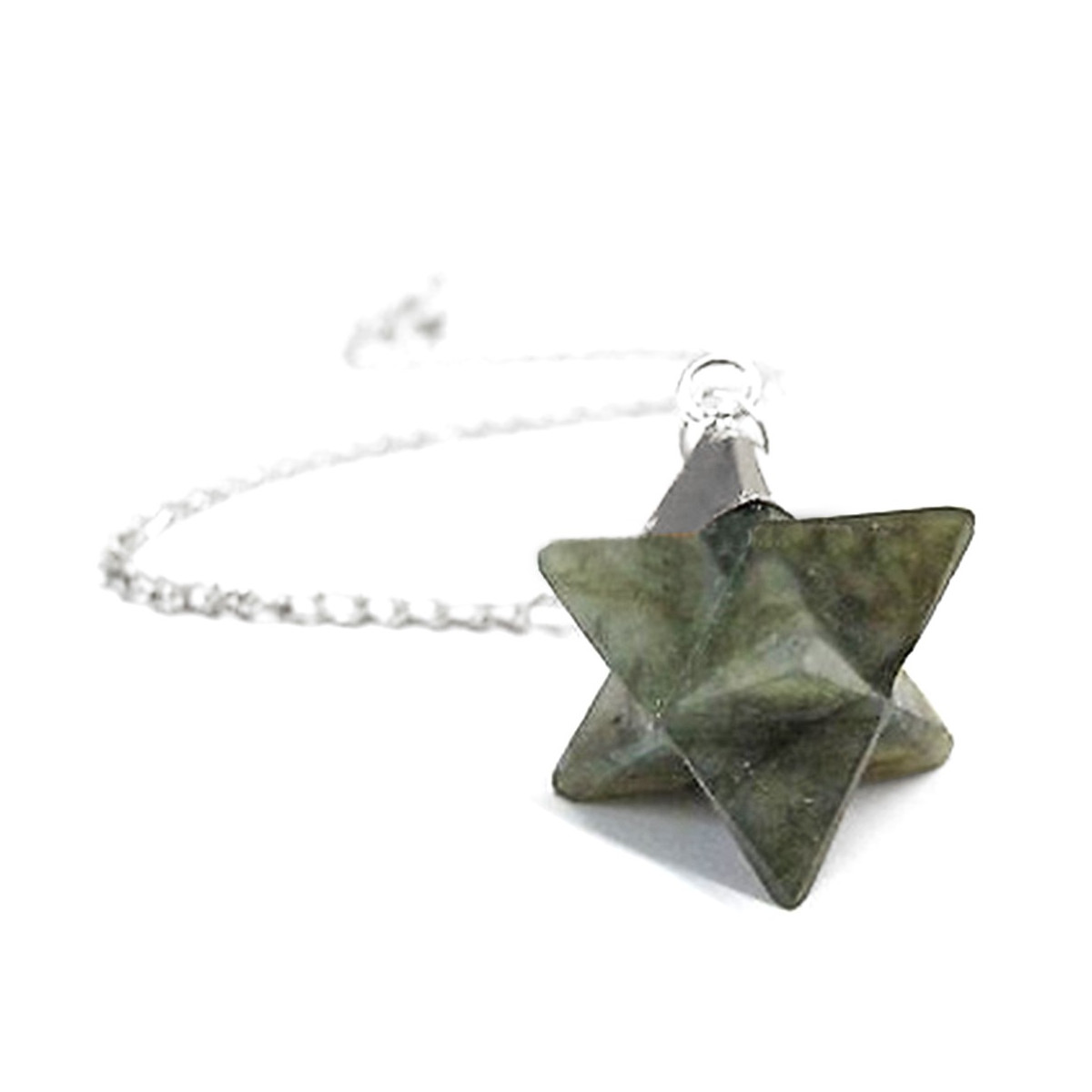 Pendule Merkaba en Labradorite