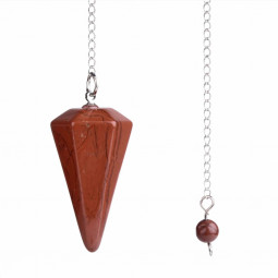 Pendule Cône en Jaspe Rouge