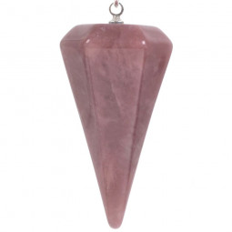 Pendule Cône en Quartz Hématoïde