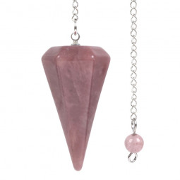 Pendule Cône en Quartz Hématoïde