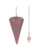 Pendule Cône en Quartz Hématoïde