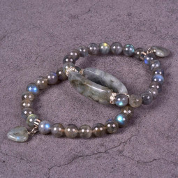 Bracelet Charme en Labradorite