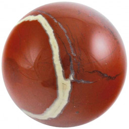 Sphère en Jaspe Rouge - 4 cm