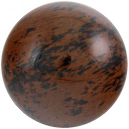 Sphère en Obsidienne Rouge Vibrations Cristallines