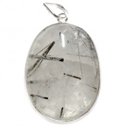 Pendentif en Quartz Tourmaline