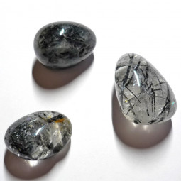 Pendentif Percé en Quartz Tourmaline