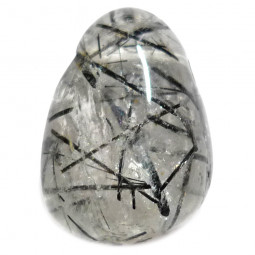 Pendentif Percé en Quartz Tourmaline
