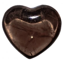 Coeur en Quartz Fumé