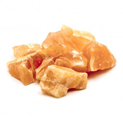 Bloc de Calcite Orange Brute