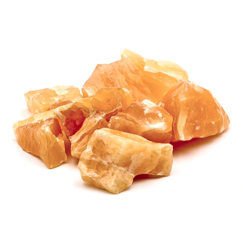 Bloc de Calcite Orange Brute