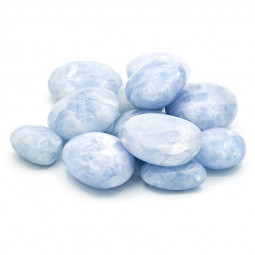 Galet de Calcite Bleue
