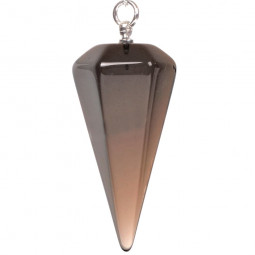 Pendule Cône en Quartz Fumé