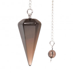 Pendule Cône en Quartz Fumé