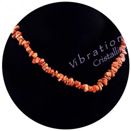 Collier Baroque en Jaspe Rouge