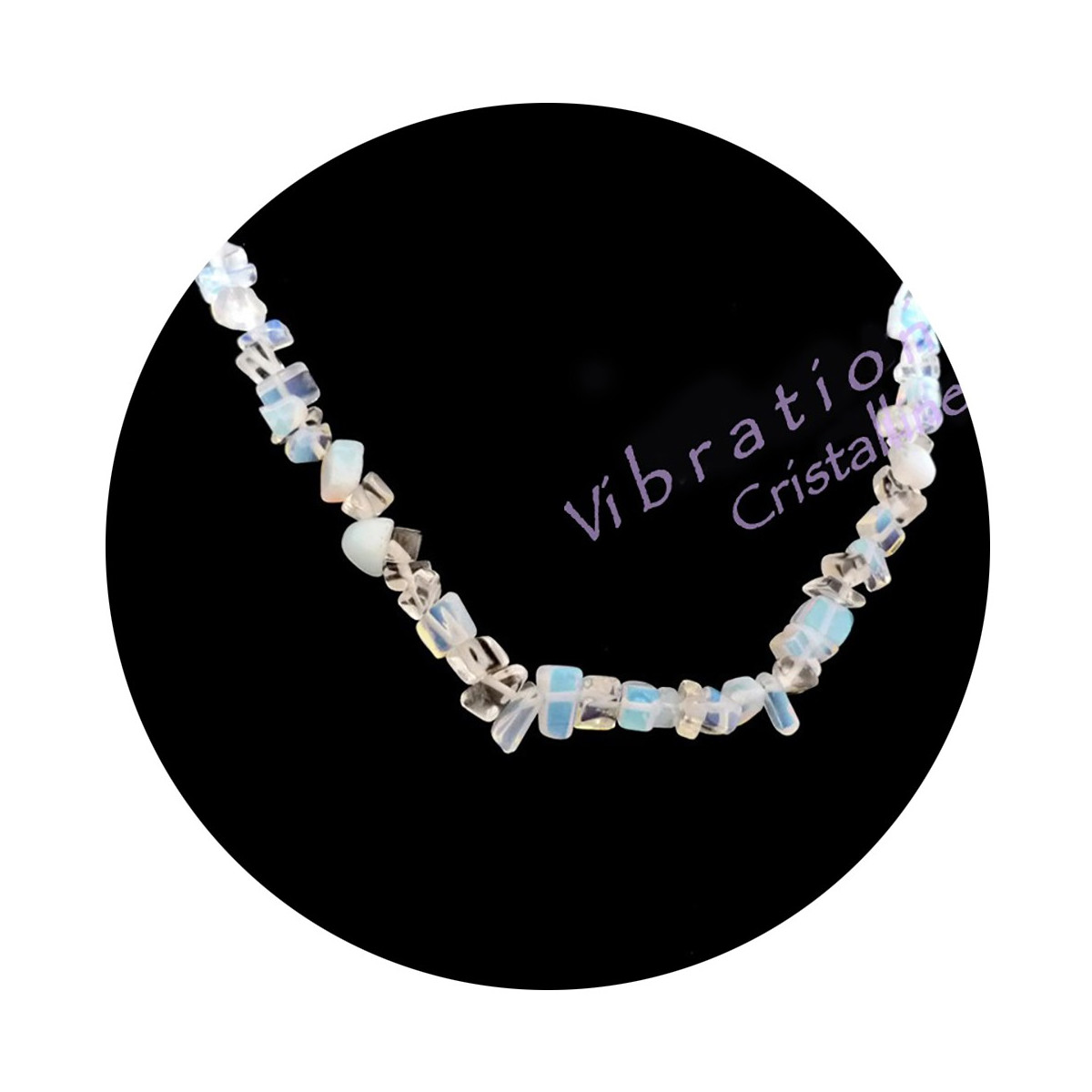 Collier Baroque en Opaline