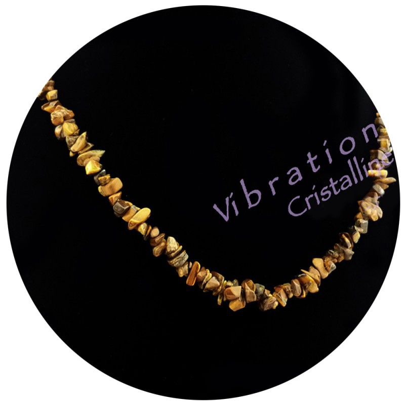 Collier Baroque en Oeil de Tigre