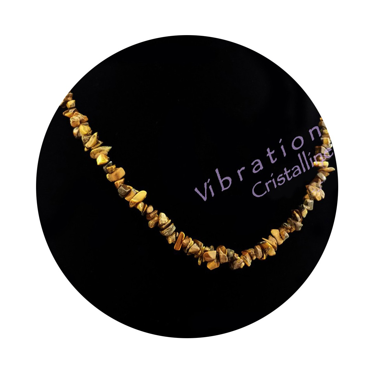 Collier Baroque en Oeil de Tigre