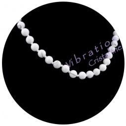 Collier en Howlite - Boules  de 8mm