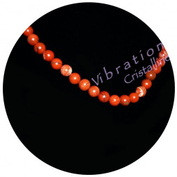 Collier Boules en Jaspe Rouge