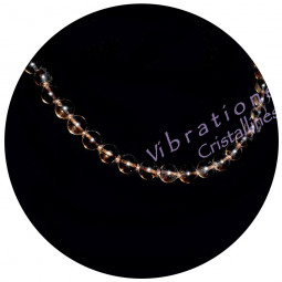 Collier Boules en Quartz Fumé