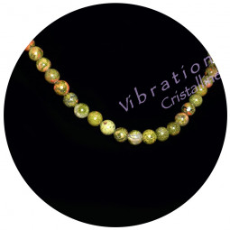 Collier Boules en Unakite