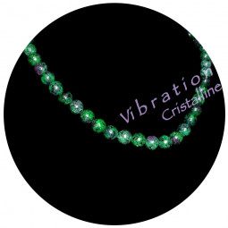 Collier en Rubis sur Zoïsite - Boules de 6mm