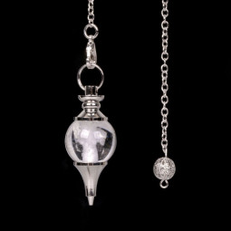 Pendule Séphoroton en Cristal de Roche Vibrations Cristallines
