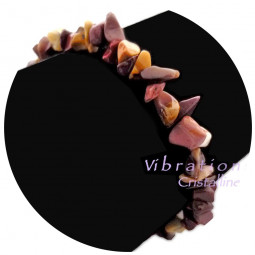 Bracelet en Jaspe Mokaïte de Style Baroque