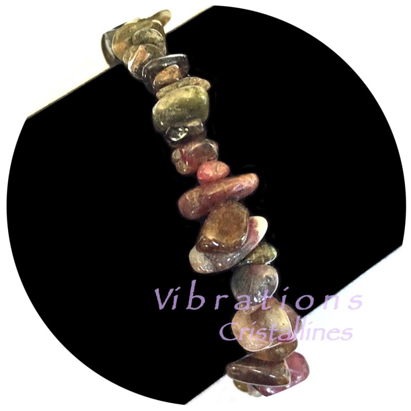 Bracelet Baroque en Tourmaline Multicolore Vibrations Cristallines