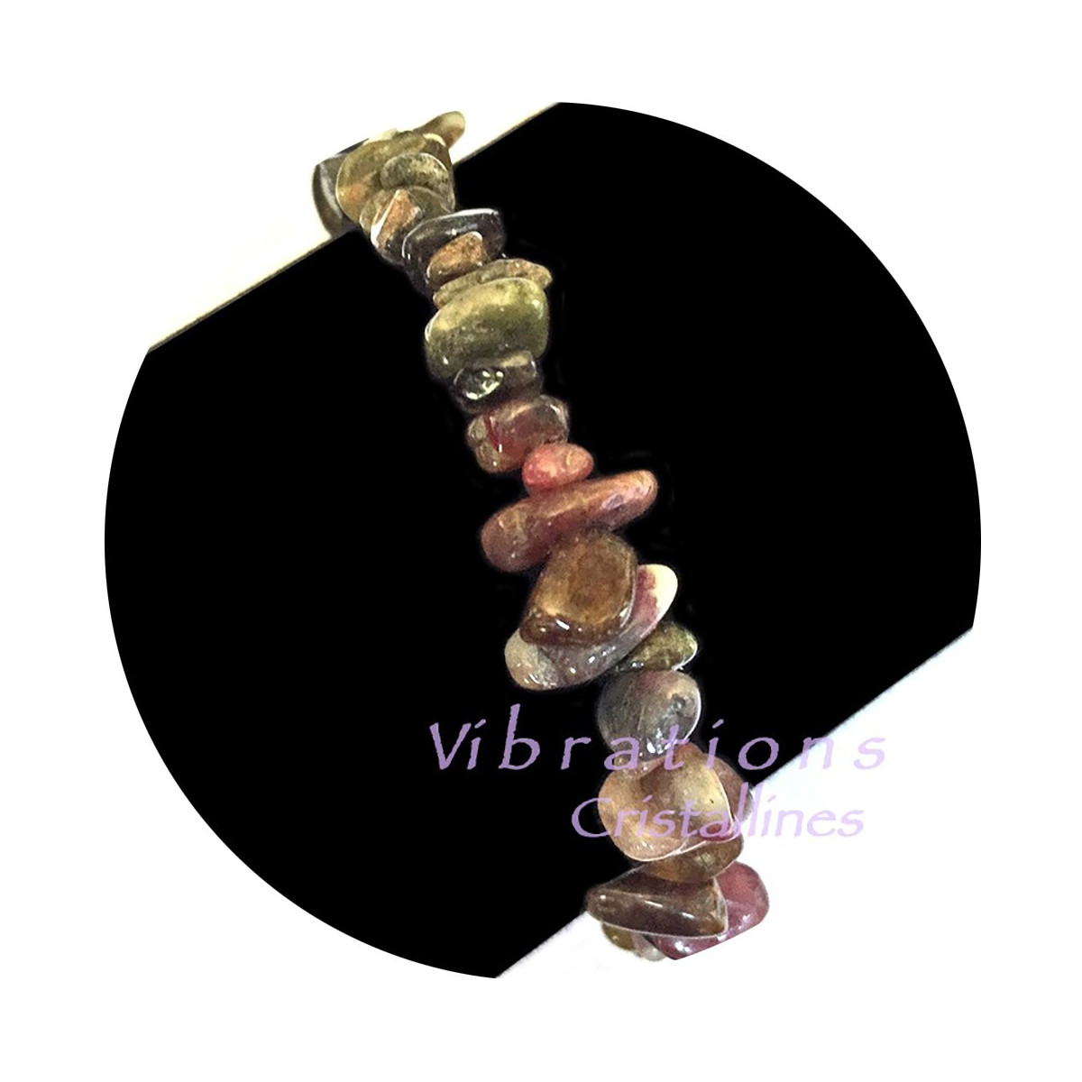 Bracelet Baroque en Tourmaline Multicolore Vibrations Cristallines