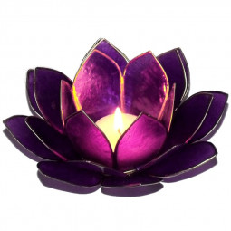 Bougeoir Photophore Lotus Violet