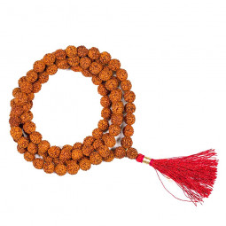 Collier Mala en Rudraksha