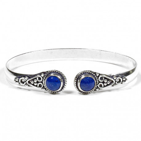 Bracelet en Laiton & Lapis-Lazuli