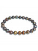 Bracelet Boules en Oeil de Fer Vibrations Cristallines