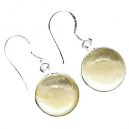 Boucles d'Oreilles en Citrine & Argent